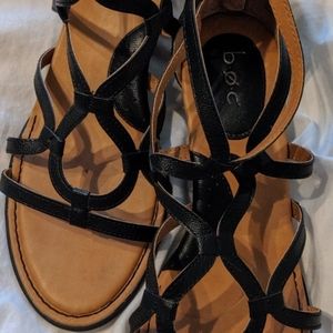 Boho B.O.C. strappy black sandals size 9.
